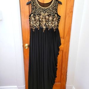 Indian embroidery- Black gown